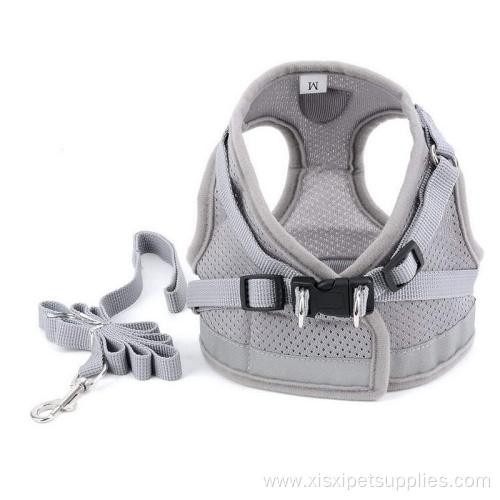 Mesh Cute Dog Vest Harness And Leah Set